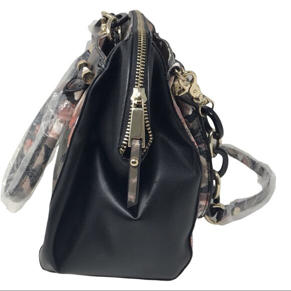 French Connection NWT Shoulder Bag Camo Floral Devin Satchel Purse - Picture 8 of 12